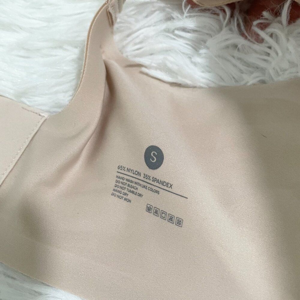 Women Floral Wireless Bra Light Support in Cream Size Small - Picture 9 of 9